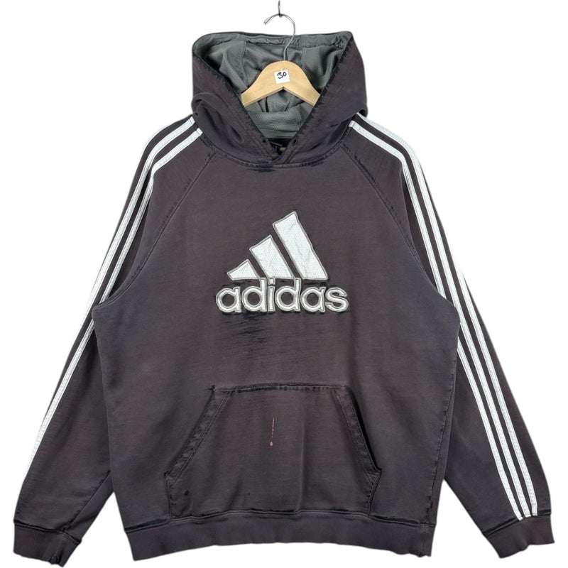 Vintage Adidas Trefoil Stripes Hoodie