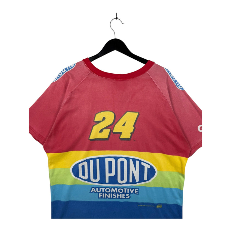 Vintage Jeff Gordon NASCAR DuPont Rainbow T-Shirt