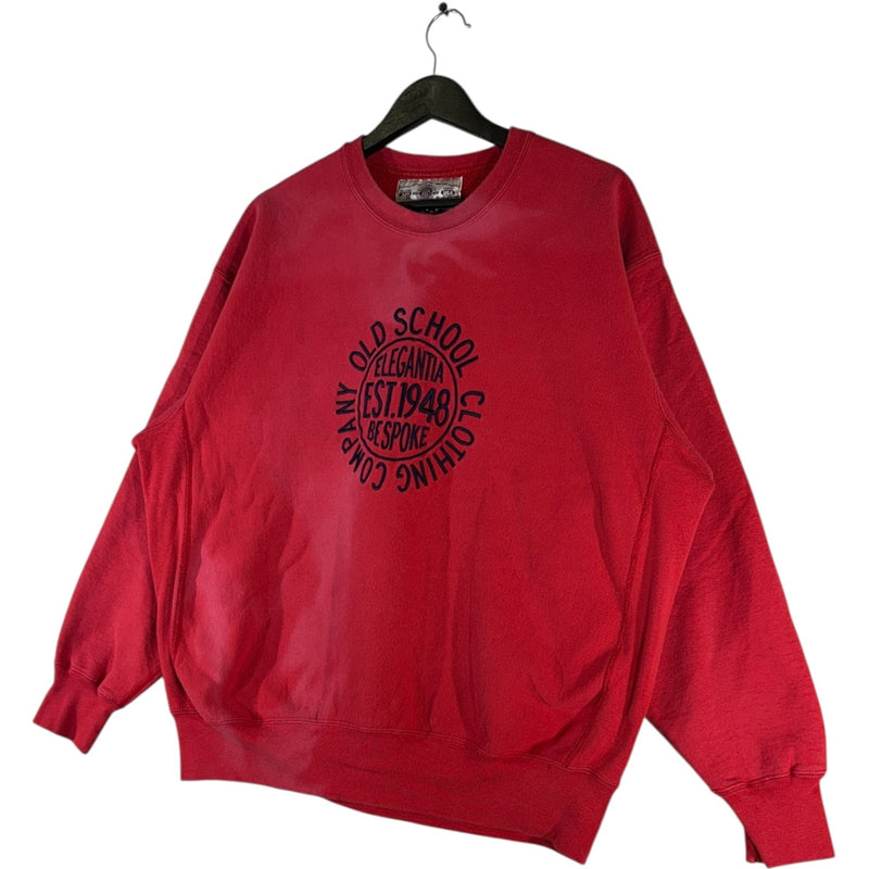 Vintage Old School Clothing Company Logo Crewneck
