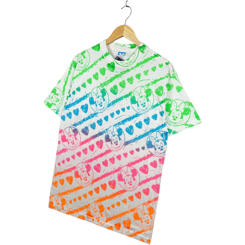 Vintage Disney Minnie Rainbow All Over Print T-Shirt
