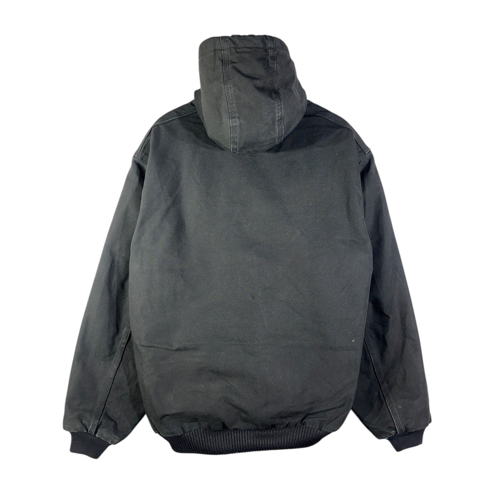 Vintage Carhartt Canvas Hooded Full Zip Workwear Jacket