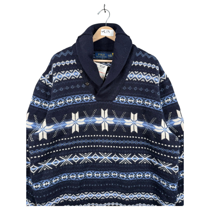 Vintage Polo Ralph Lauren Tribal Aztec Pullover Sweater