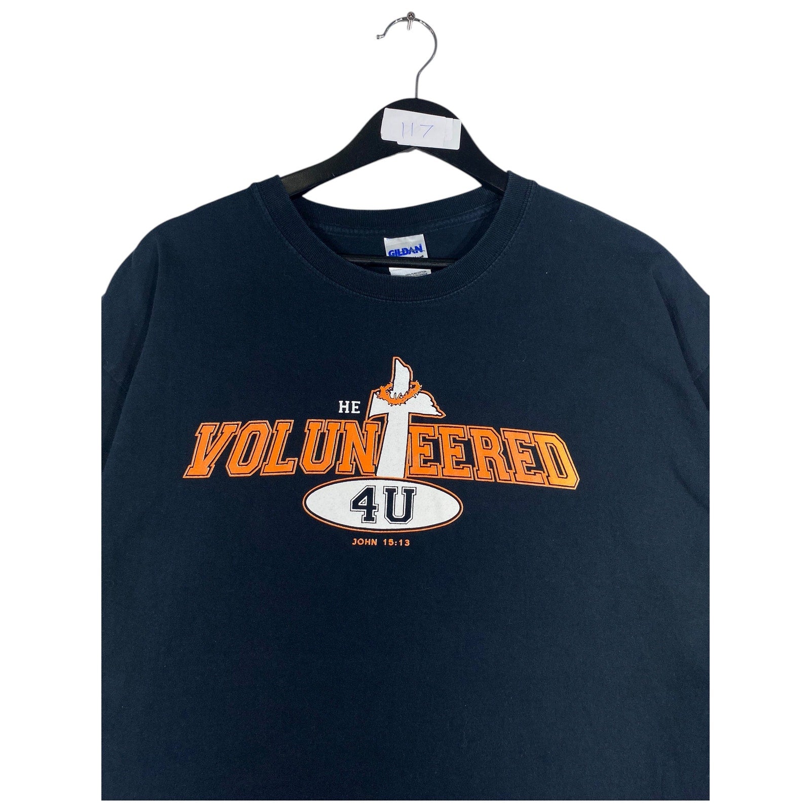 Vintage He Volunteered 4U John 15:13 T-Shirt