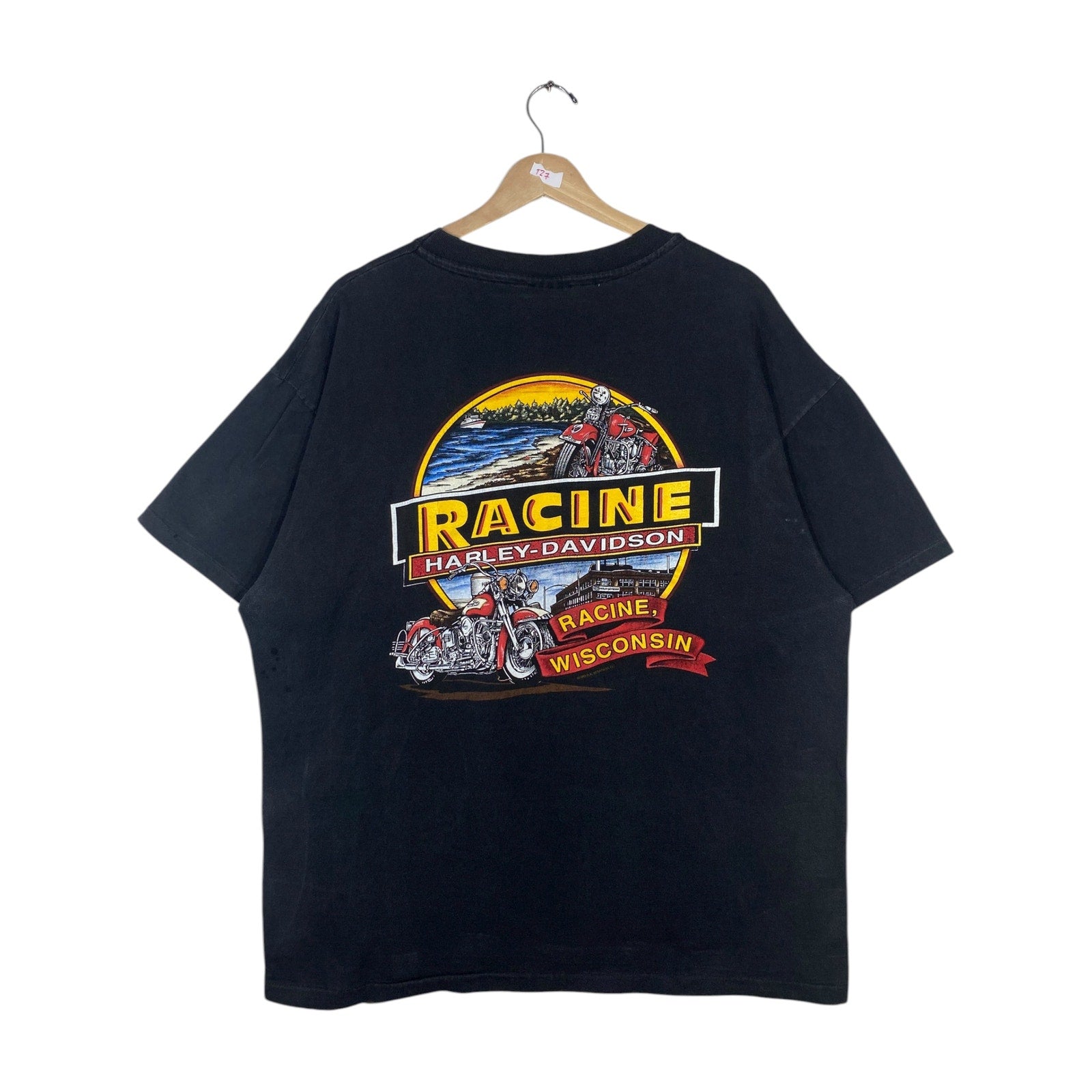 Vintage Harley Davidson Racine Motorcycle Graphic T-Shirt