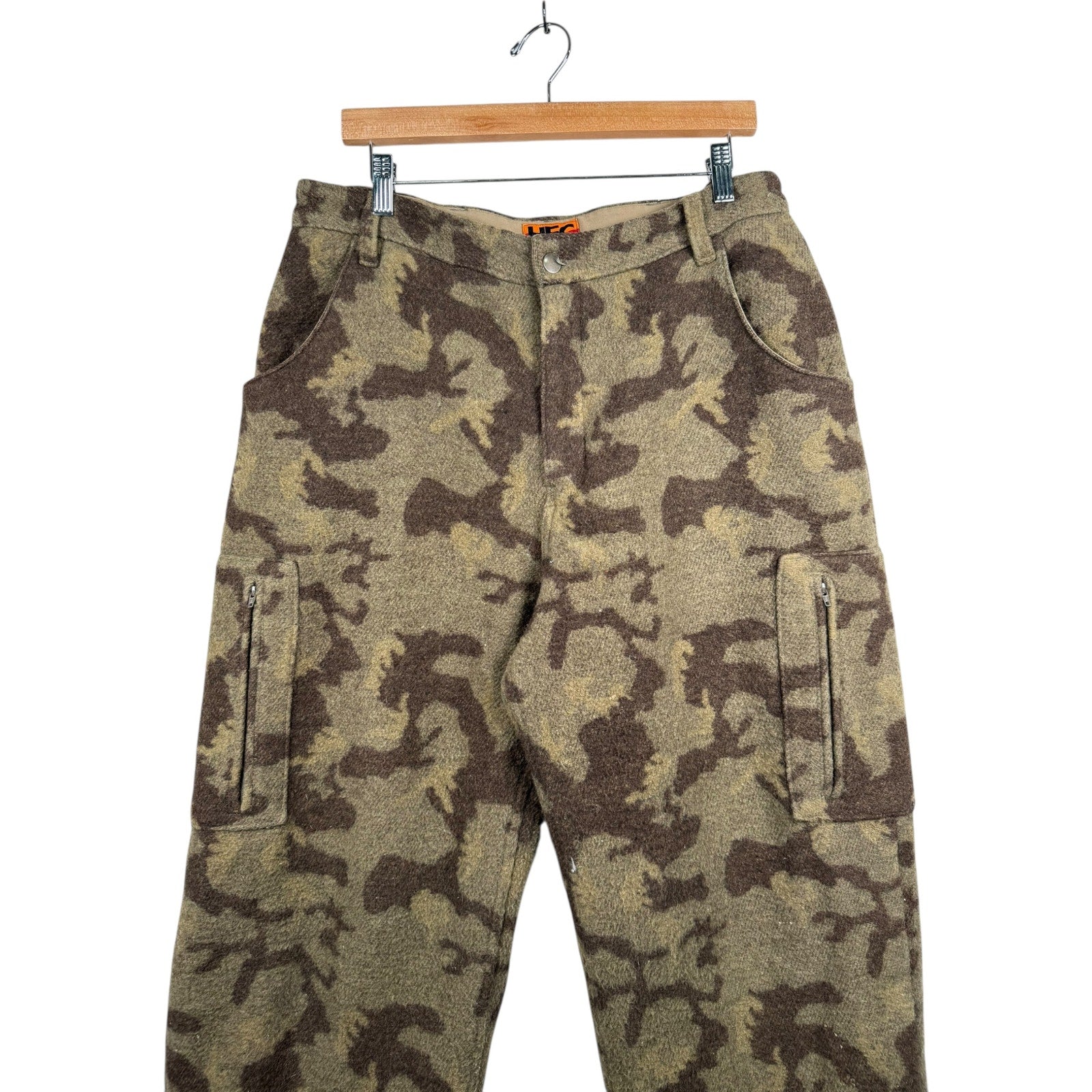 Vintage HFC Camo Wool Blend Cargo Pants