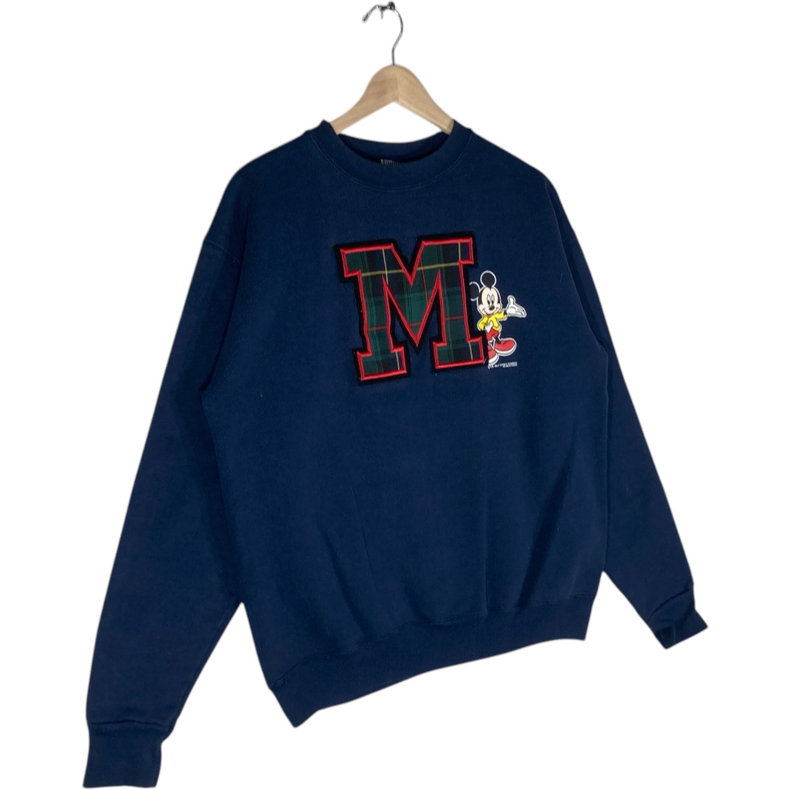 Vintage Mickey Mouse Big Letter Crewneck