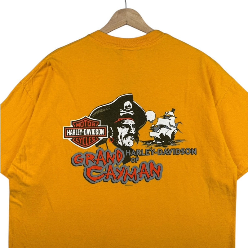 Vintage Harley Davidson Grand Cayman Pirate T-Shirt
