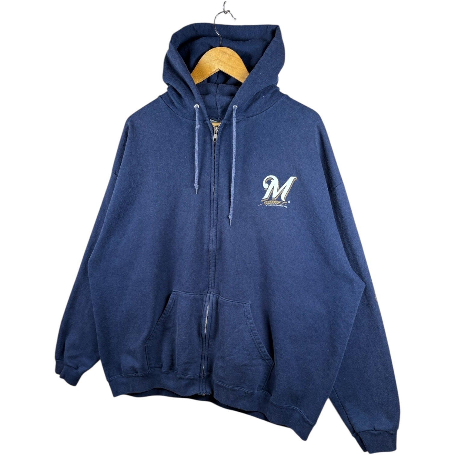 Vintage Milwaukee Brewers Full Zip Hoodie