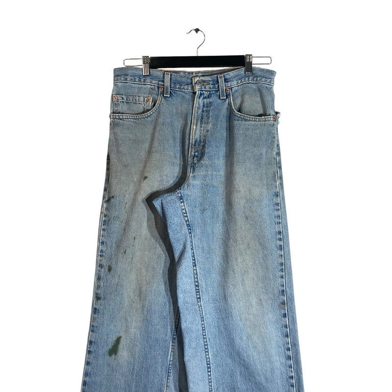 Y2K Cut & Sew Levi's 505 Wide Leg Denim Jeans 30x30