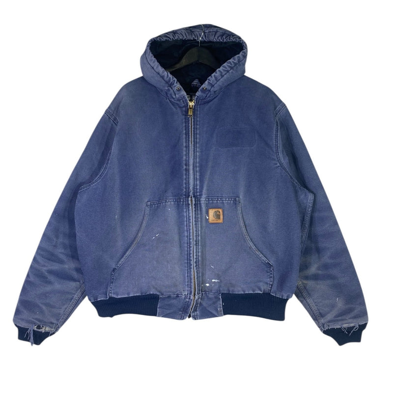 Vintage Carhartt Full Zip Workwear Hooded Jacket