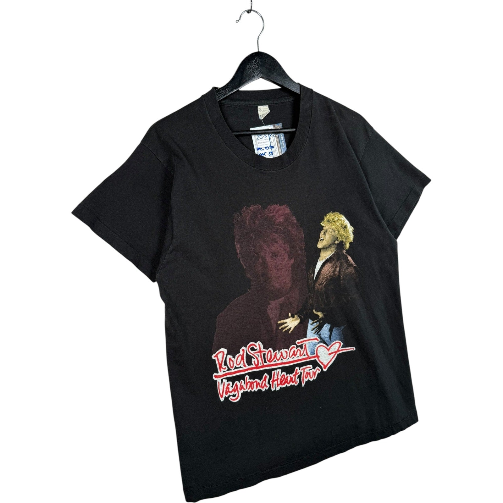 Vintage Rod Stewart Vagabond Heart Tour T-Shirt 1992