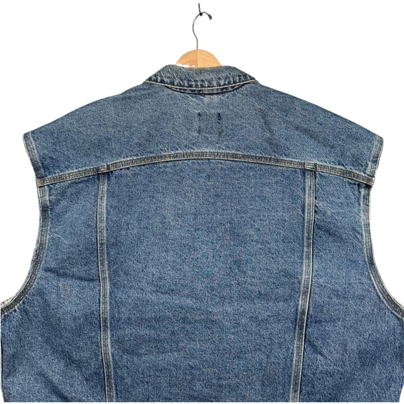 Vintage Carhartt Button Up Utility Denim Vest