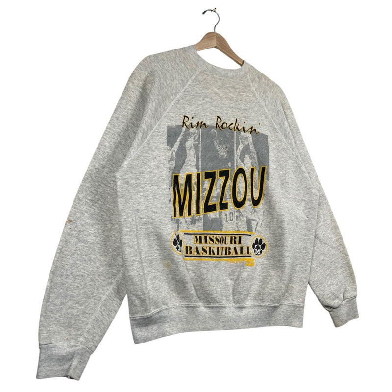 Vintage University Of Missouri Mizzou Basketball Crewneck