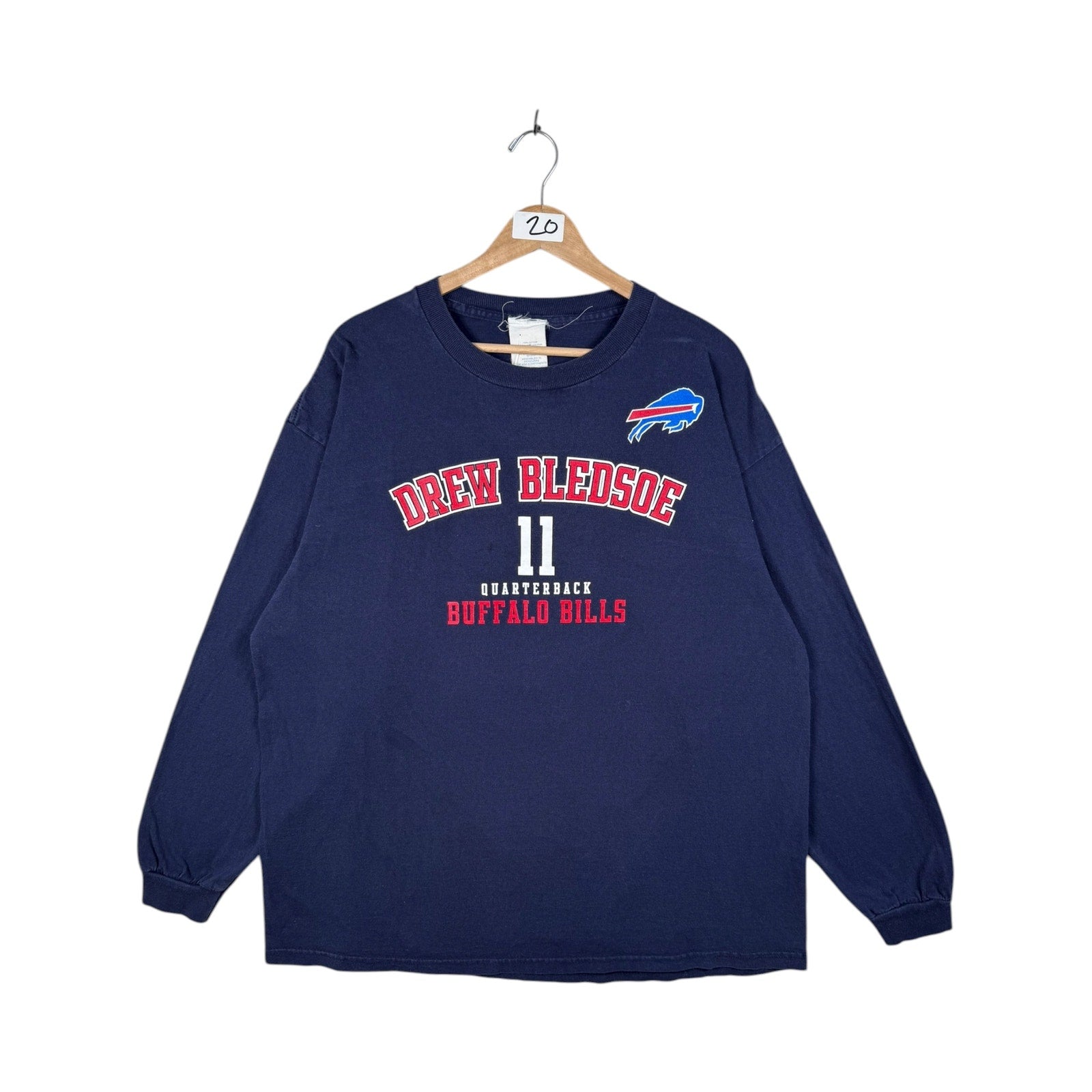 Vintage Buffalo Bills Drew Bledsoe #11 Long Sleeve T-Shirt