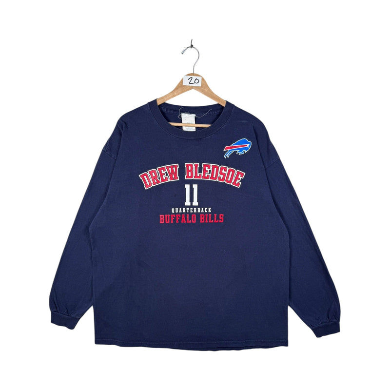 Vintage Buffalo Bills Drew Bledsoe #11 Long Sleeve T-Shirt
