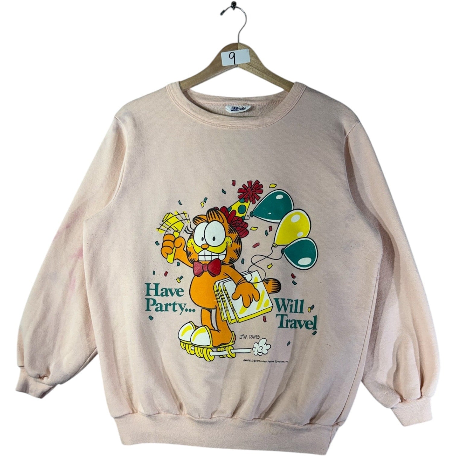 Vintage Garfield Comic Graphic Crewneck