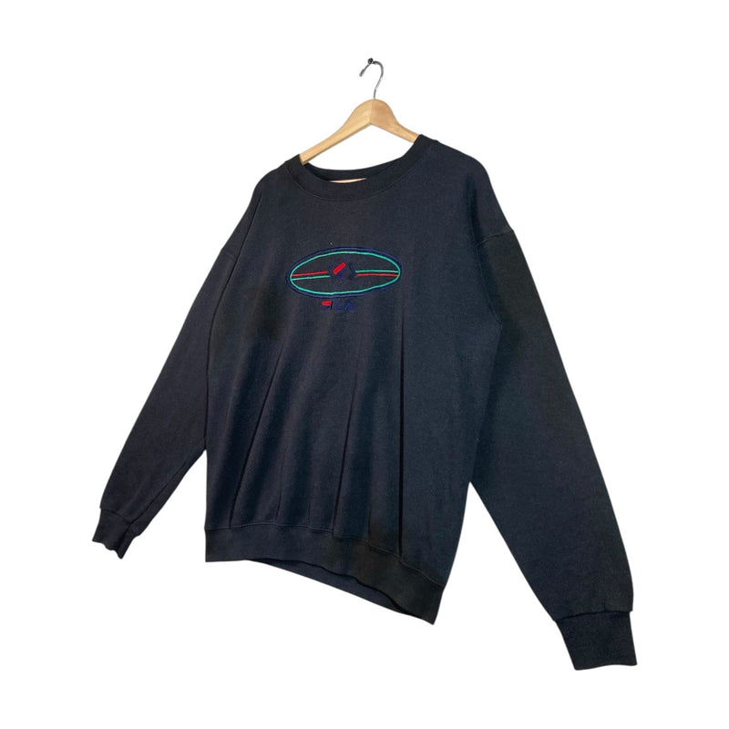 Vintage FILA Embroidered Logo 90s Crewneck