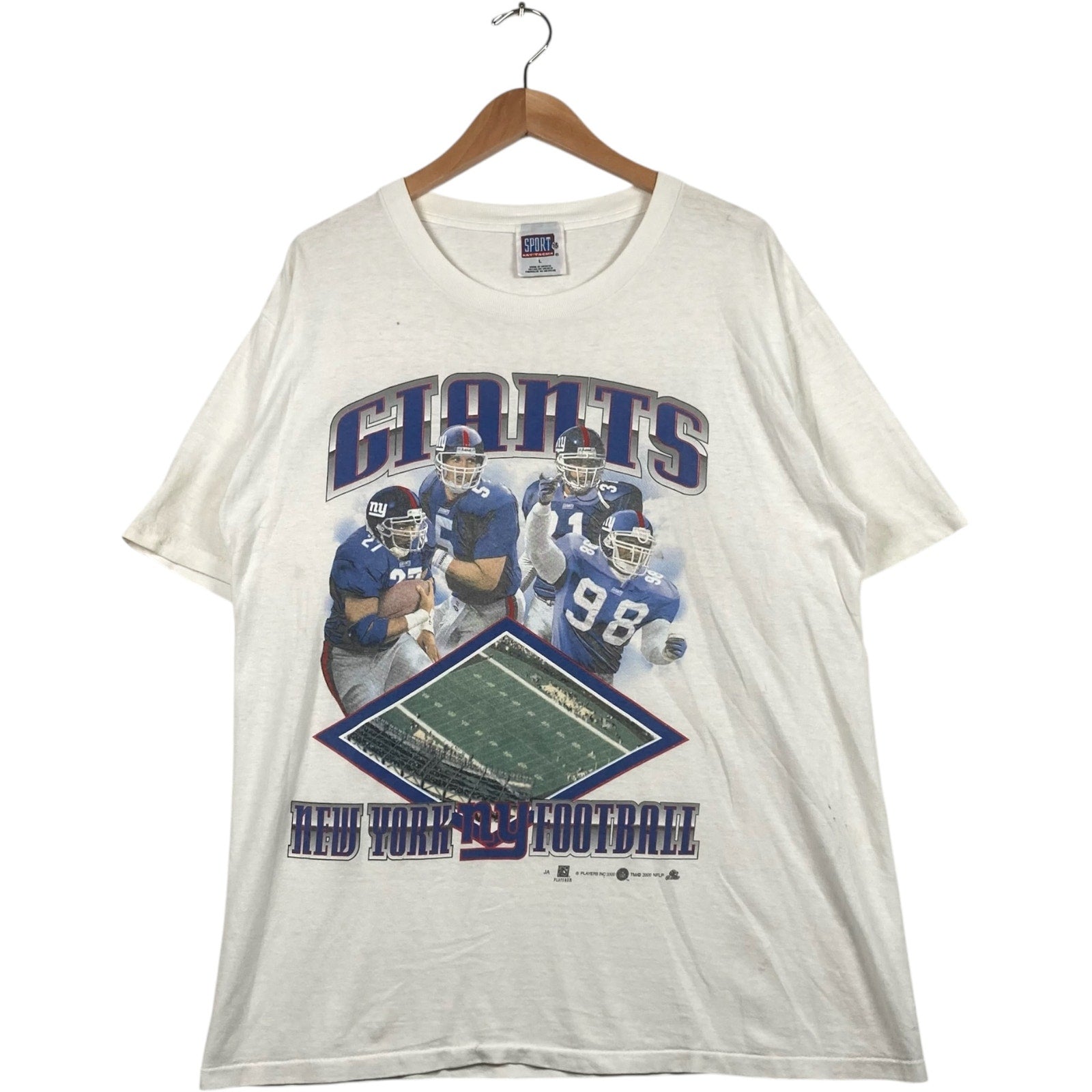 Vintage 2000s New York Giants Players Tee