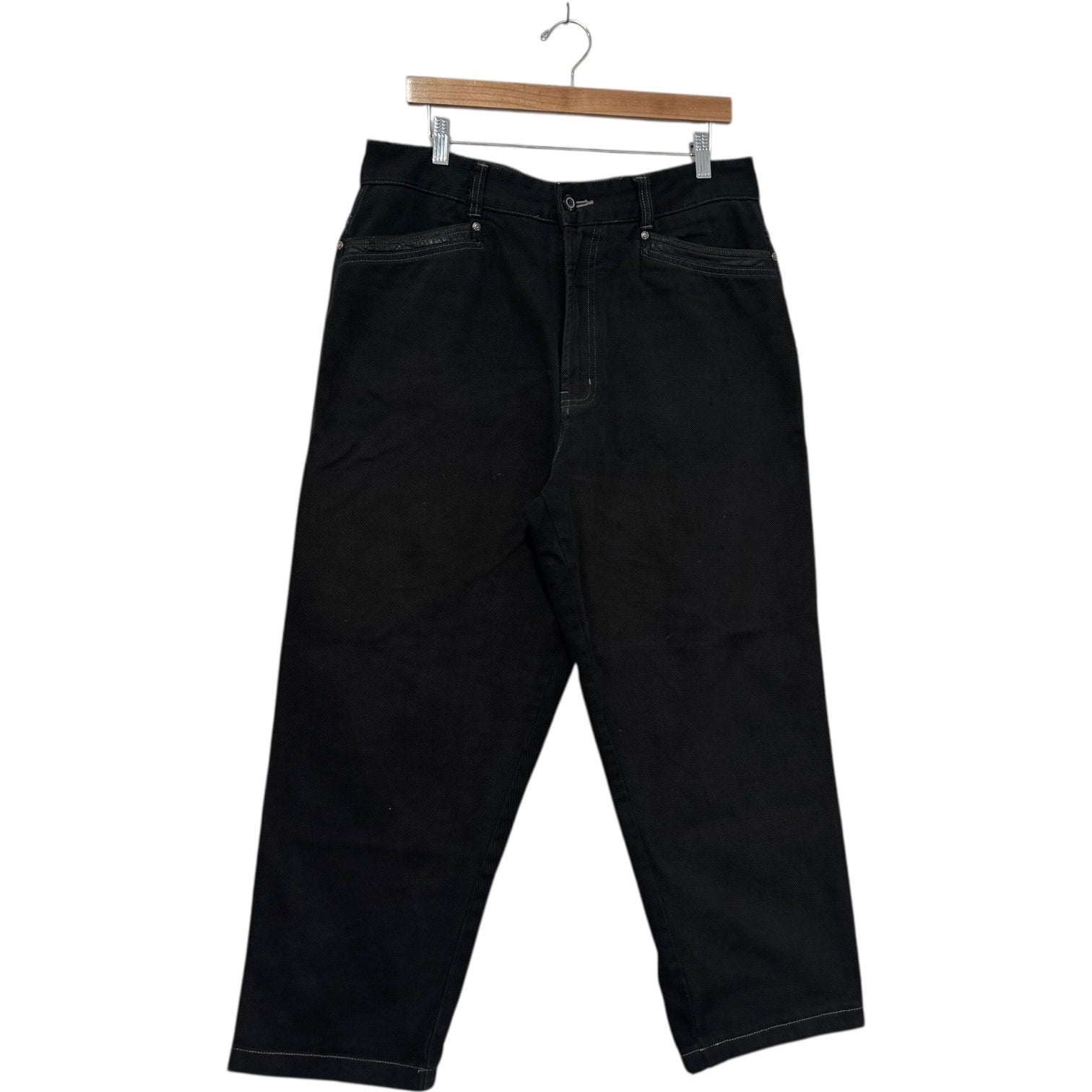 Vintage Rosi Tante Wide Leg Denim Jeans 34 x 26