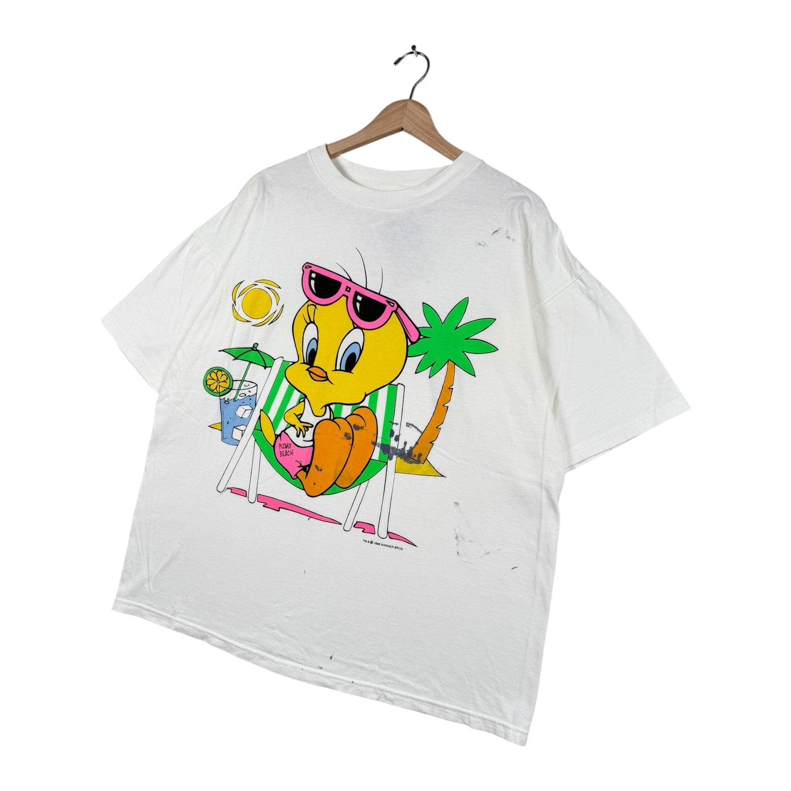 Vintage Tweety Bird Pizmo Beach Souvenir T-Shirt