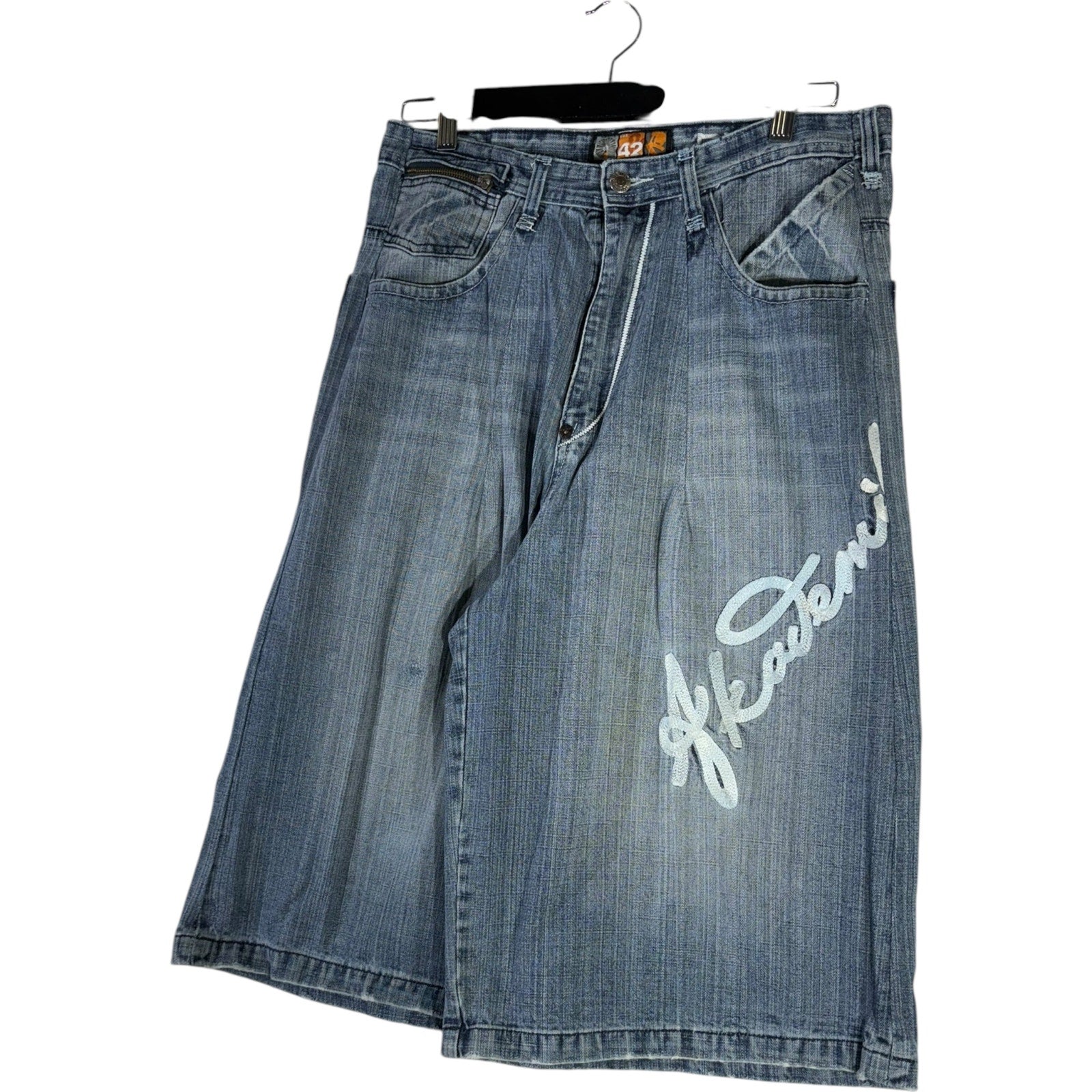 Vintage Akademiks Embroidered Bermuda Denim Shorts 34x14