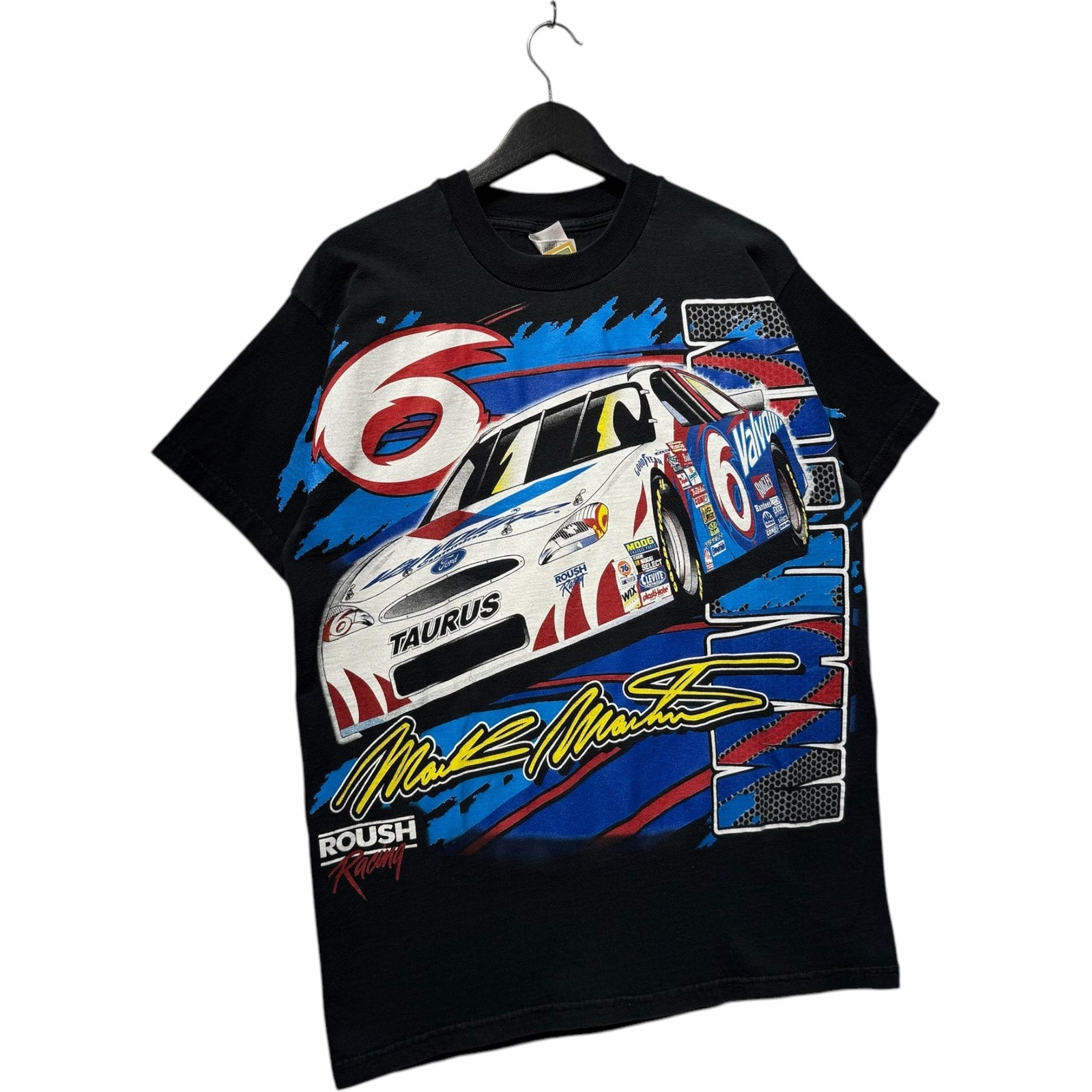 Vintage Mark Martin #6 Roush Taurus AOP NASCAR Tee