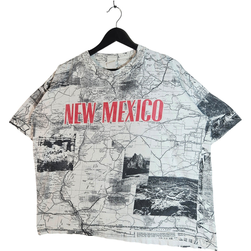 Vintage New Mexico Map AOP T-Shirt