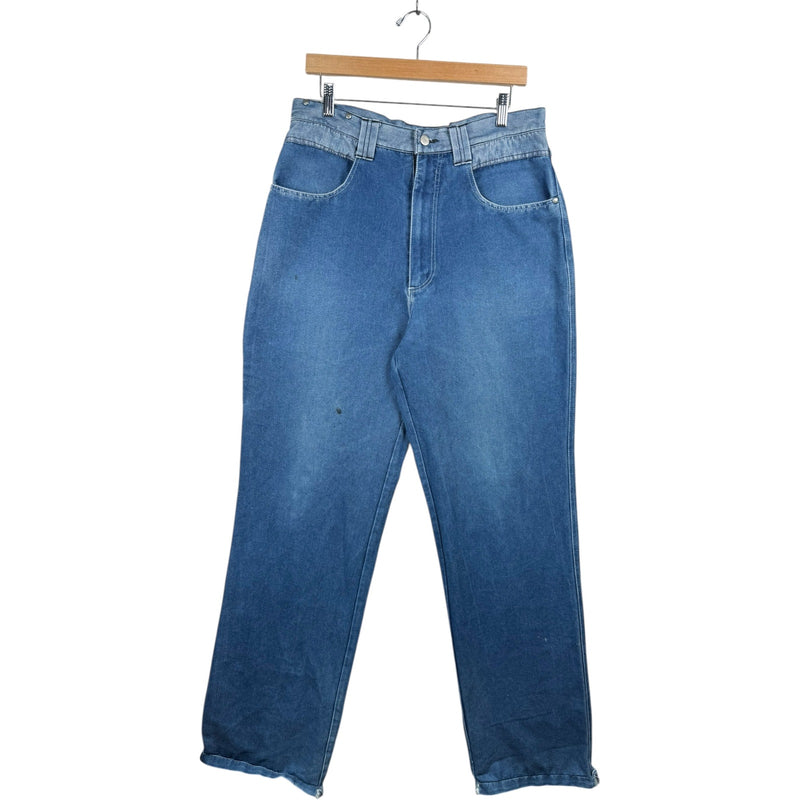 Vintage Buster Wide Leg Denim Jeans 33
