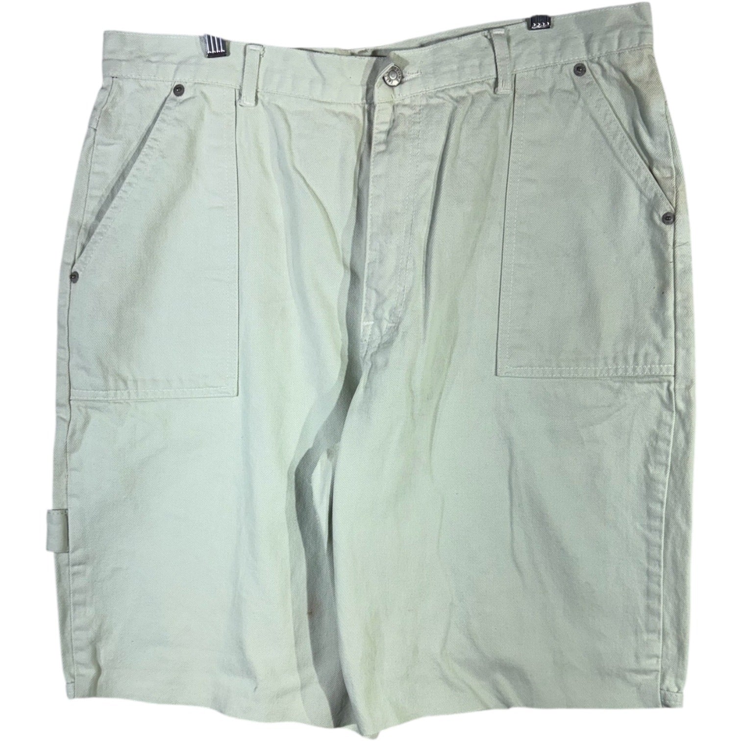 Vintage Yellow Stone Embroidered Carpenter Cargo Shorts 34