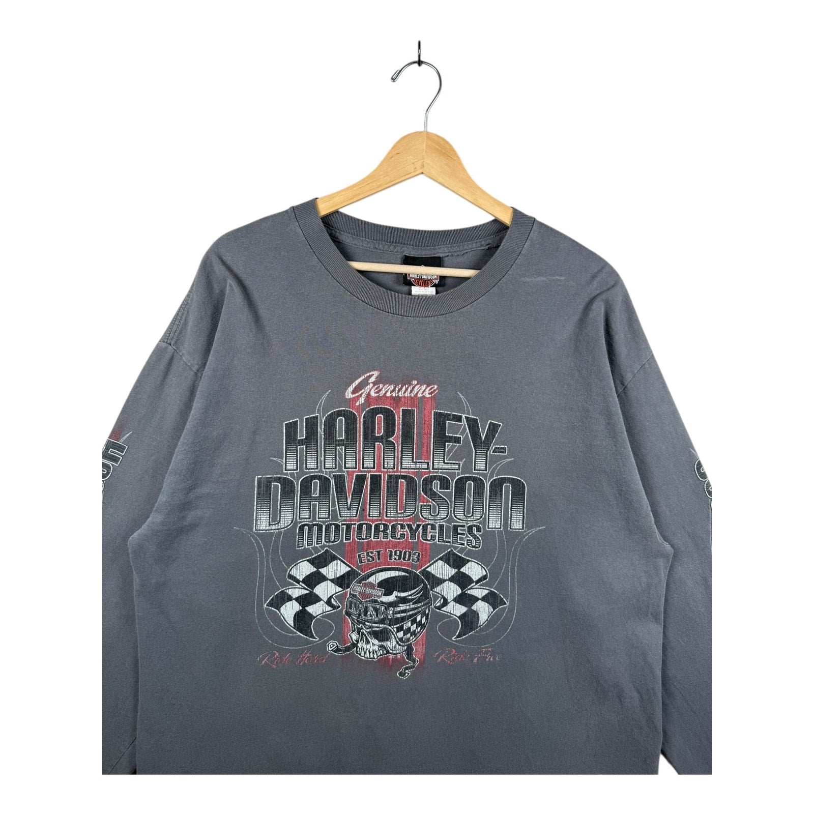 Vintage Harley Davidson San Diego California Long Sleeve T Shirt