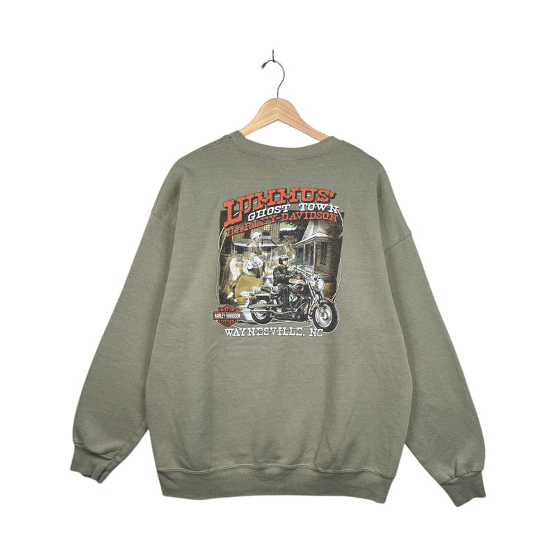 Vintage Harley Davidson Ghost Town Graphic Crewneck