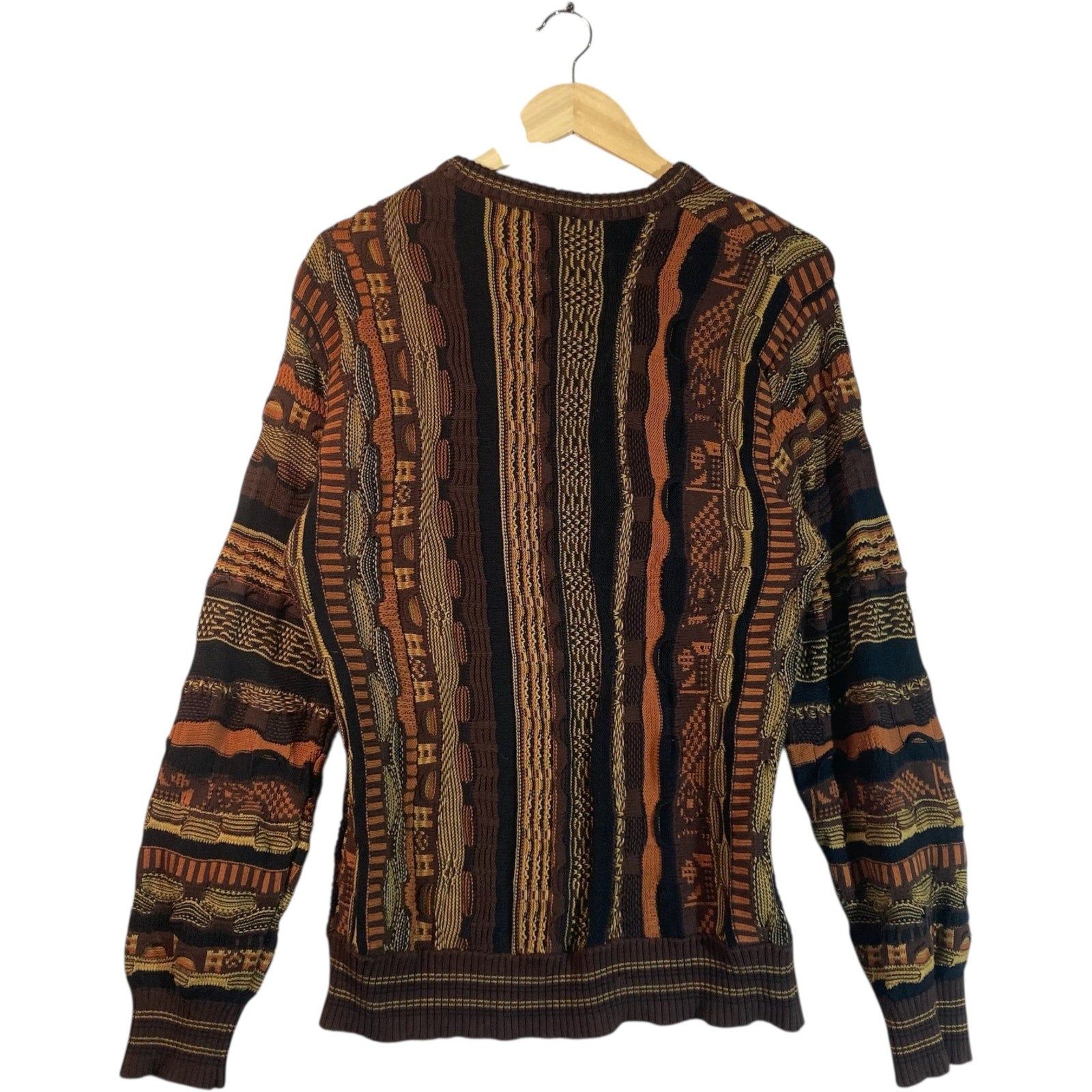 Vintage Coogi 3D Abstract Knit Sweater