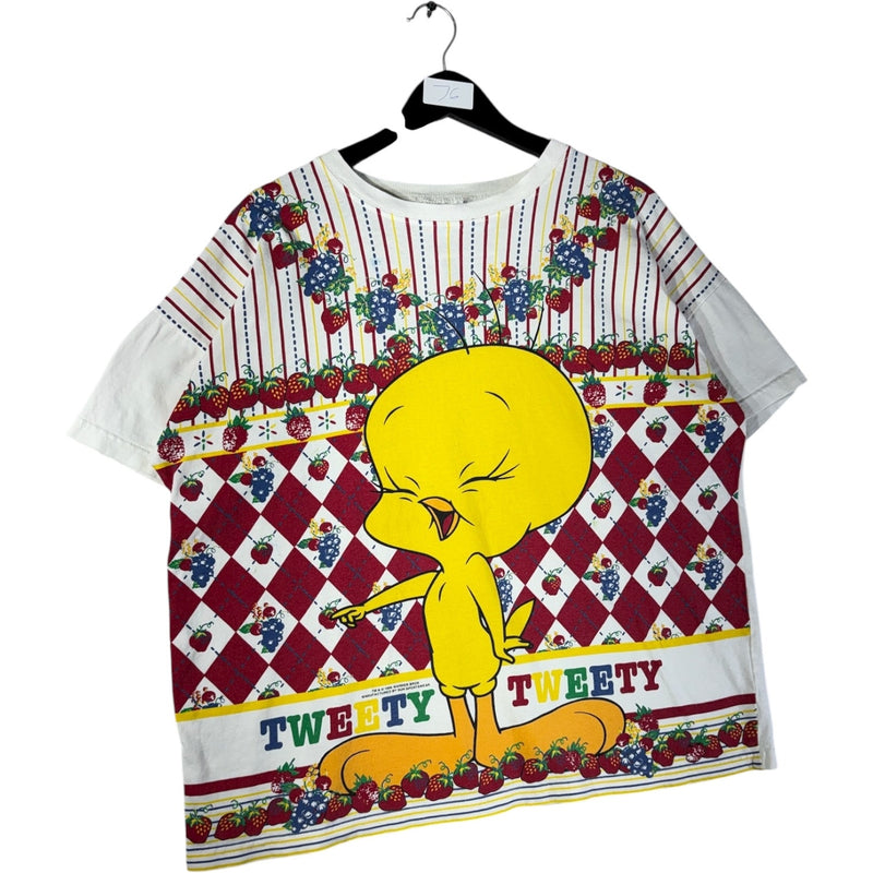 Vintage Looney Tunes Tweety Bird All Over Print T-Shirt