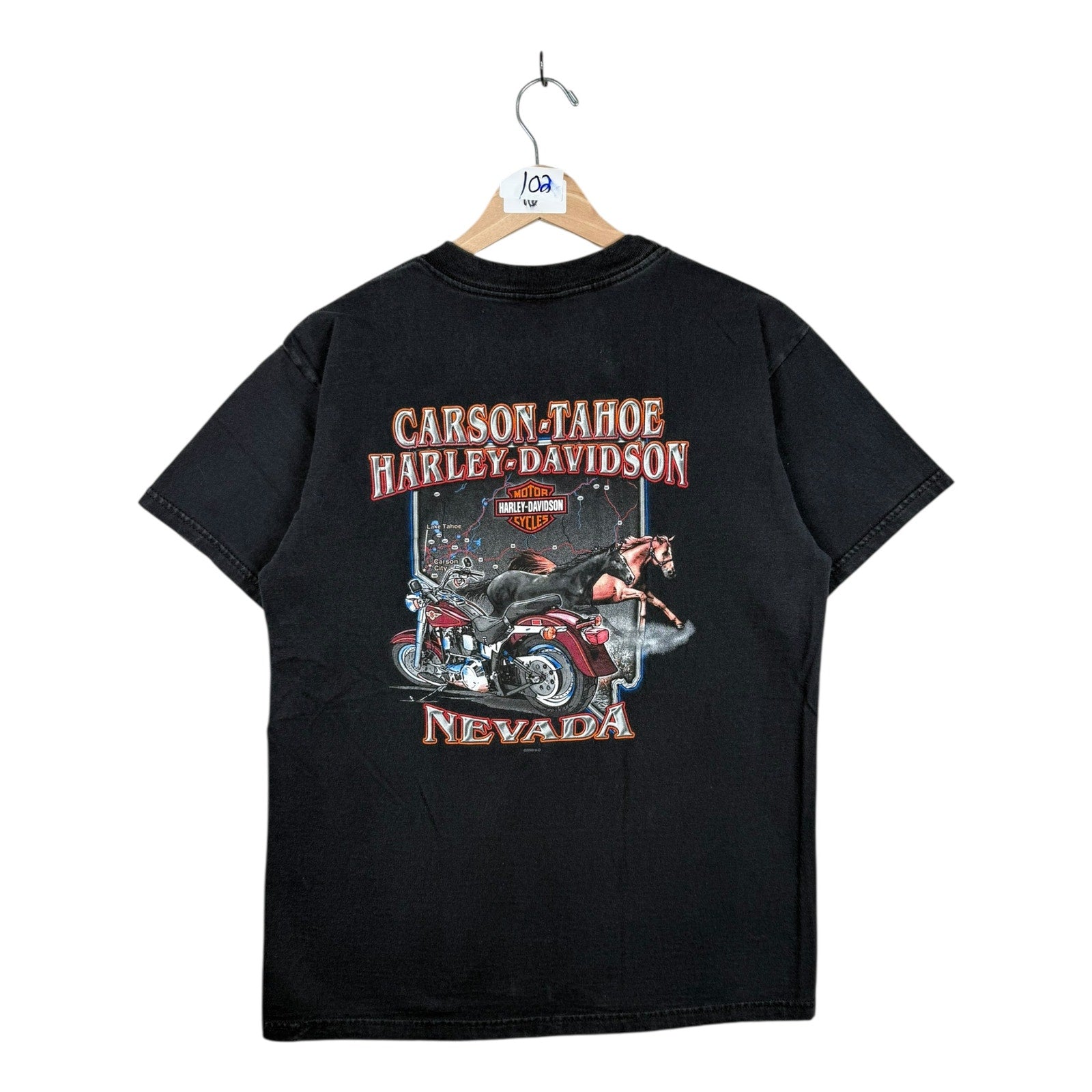 Vintage Harley Davidson Carson-Tahoe Nevada T-Shirt