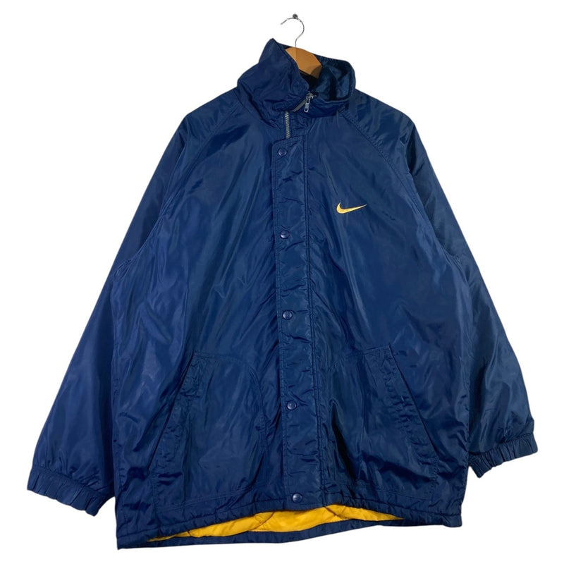 Vintage Nike Yellow Swoosh Full Zip Windbreaker