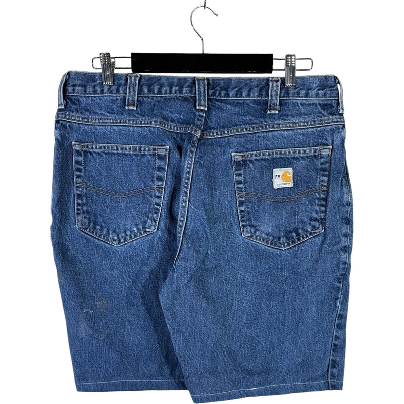 Vintage Carhartt Fire Resistant Denim Shorts 36