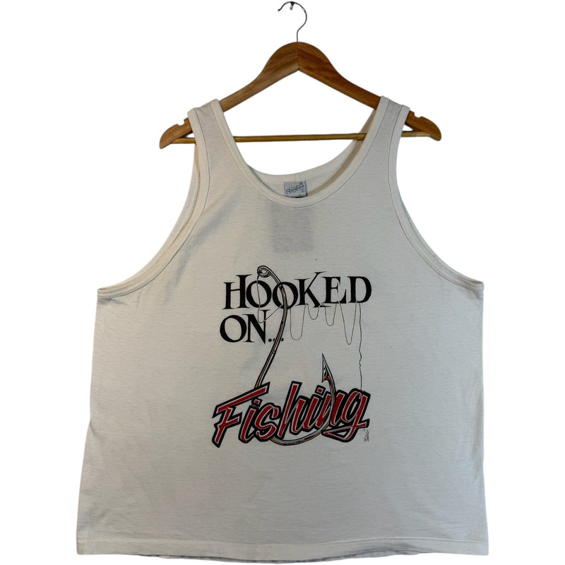 Vintage "Hooked on Fishing" Tank Top