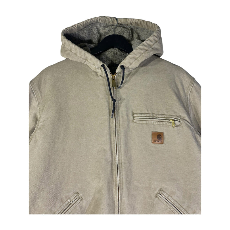 Vintage Carhartt Fill Zip Workwear Hoodie Jacket