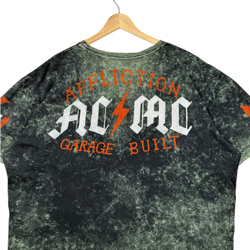 Vintage Affliction Acid Wash Graphic T-Shirt