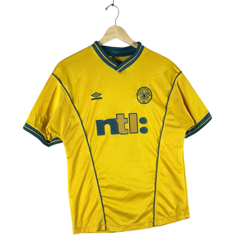 Vintage Umbro Celtic Henrik Larsson #7 Away Soccer Jersey