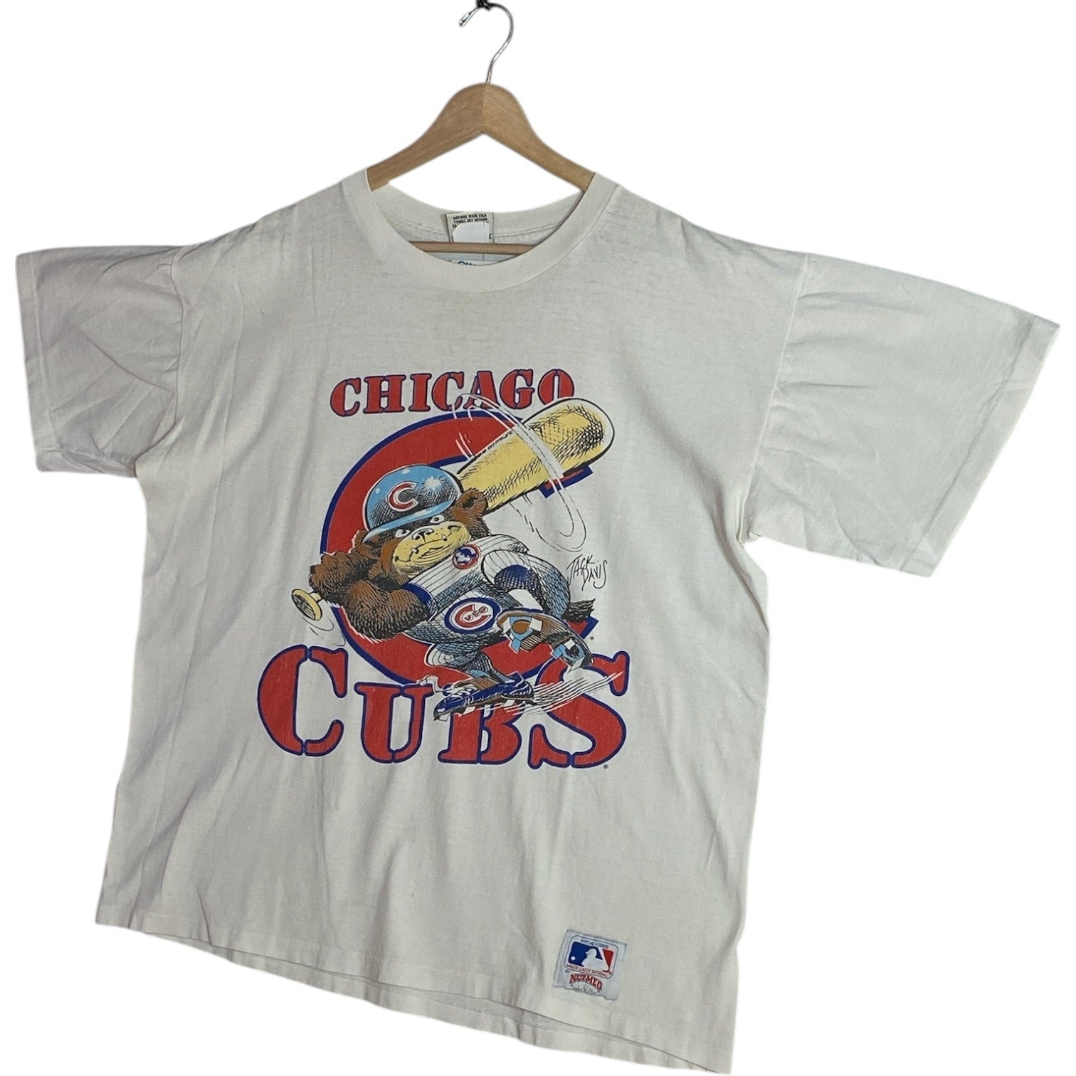 Vintage Chicago Cubs Cartoon Bear MLB T-Shirt