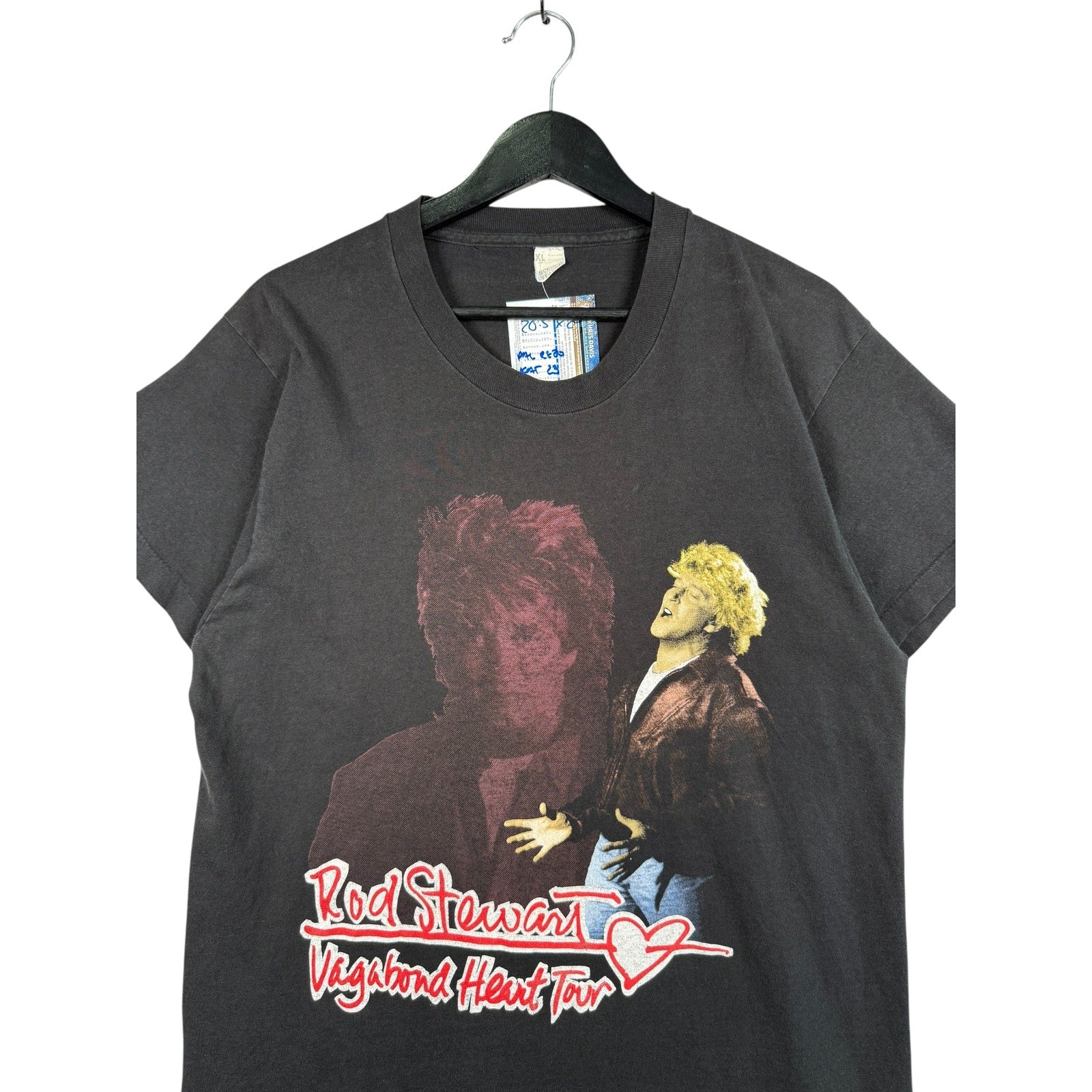 Vintage Rod Stewart Vagabond Heart Tour T-Shirt 1992