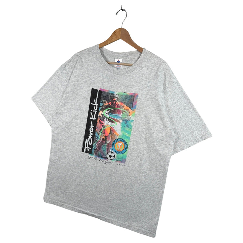 Vintage Power Kick Bible Verse Graphic T-Shirt