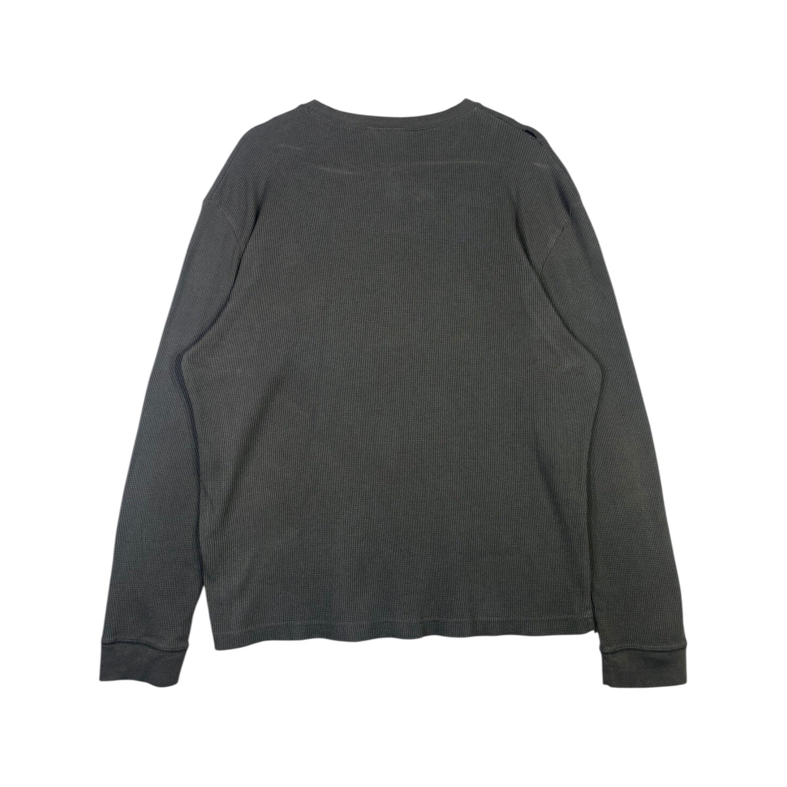 Vintage Vans Skull Graphic Waffle Knit Long Sleeve T-Shirt