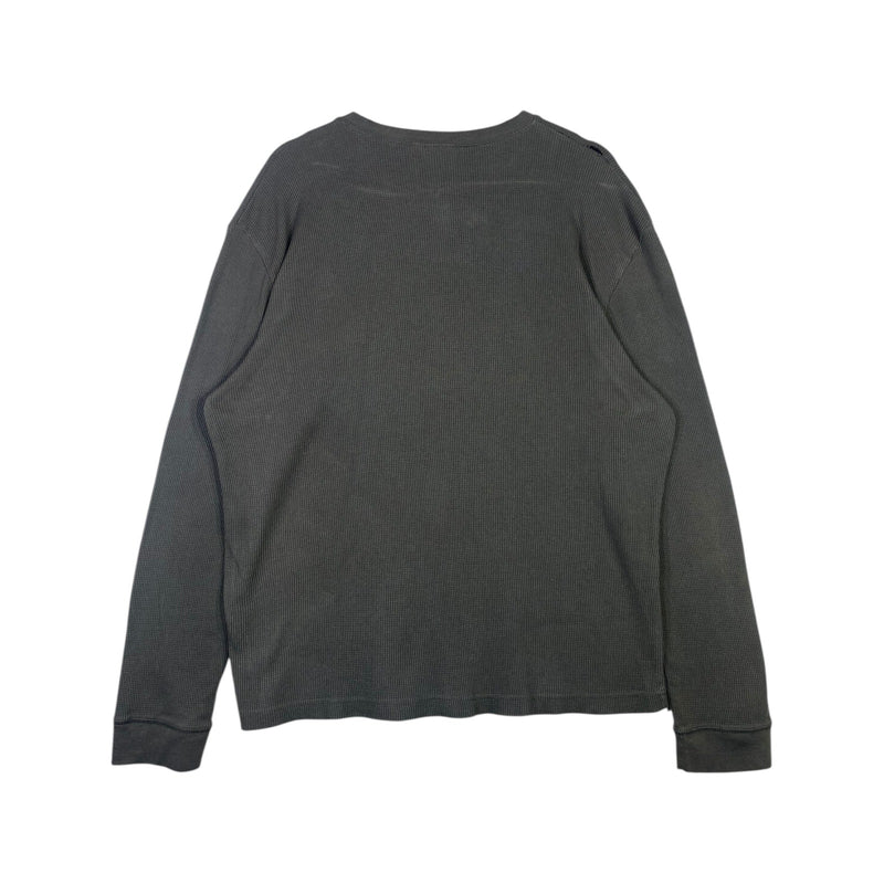 Vintage Vans Skull Graphic Waffle Knit Long Sleeve T-Shirt