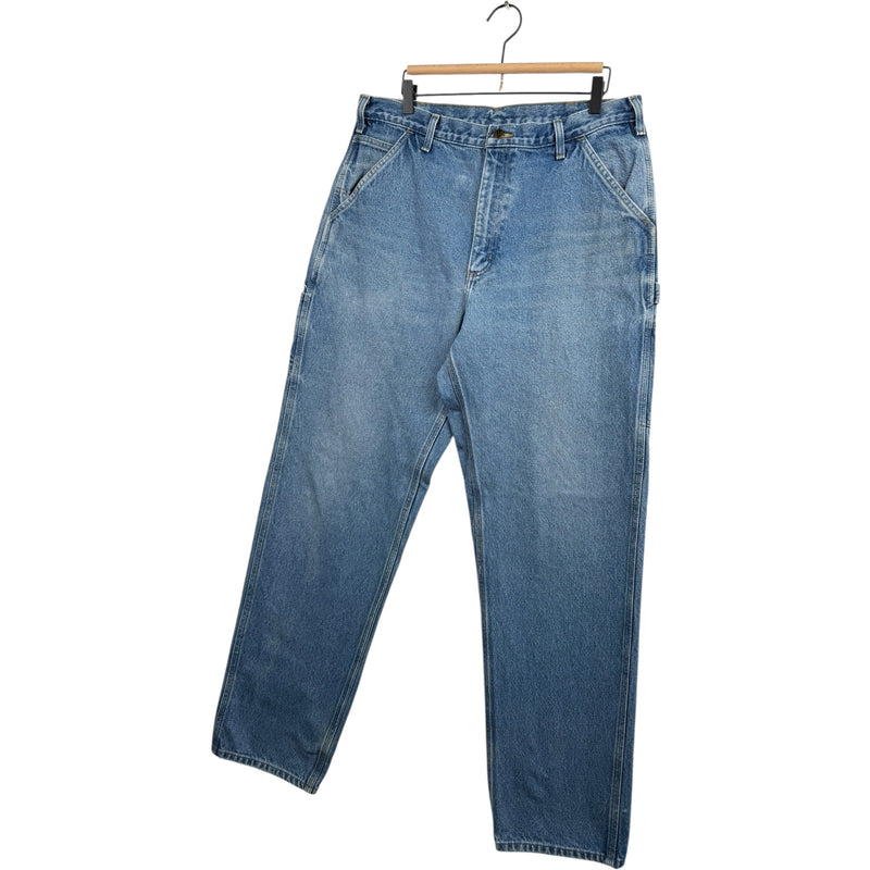 Vintage Carhartt Straight Carpenter Denim Jeans 36x36