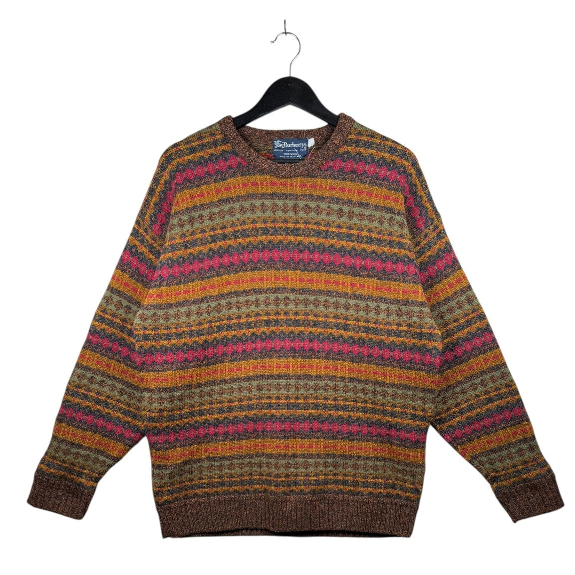 Vintage Burberry Geometric Sweater