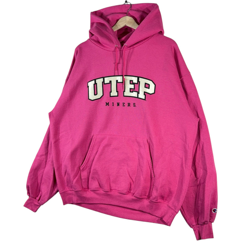 Vintage Champion University of Texas El Paso Miner Hoodie