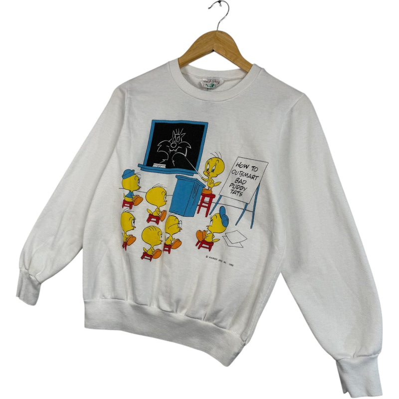 Vintage Tweety Bird "Outsmart Bad Puddy Tats" Crewneck 1985