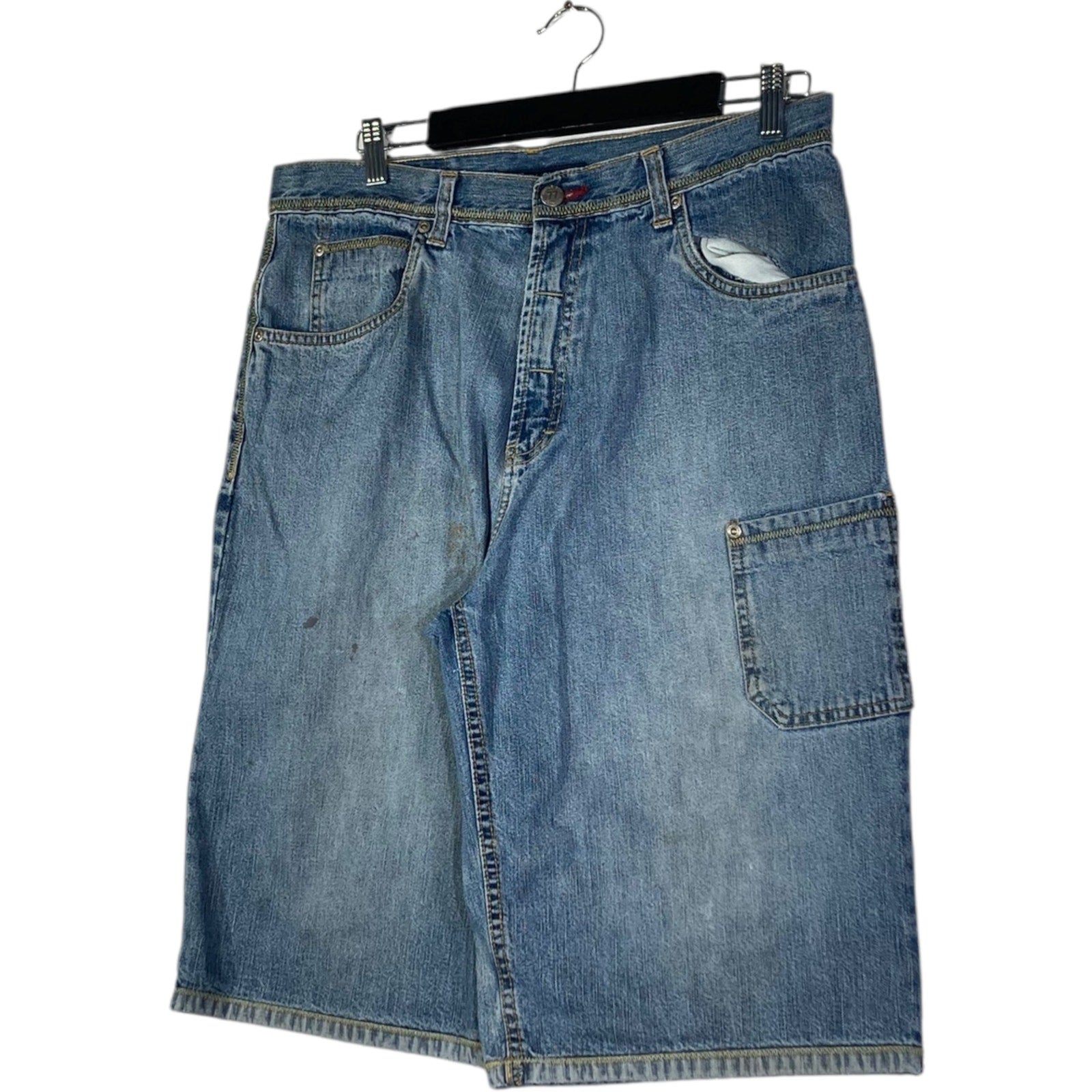 Vintage Bugle Boy BBJC Denim Carpenter Shorts